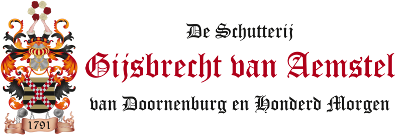 Logo van de Schutterij Gijsbrecht van Aemstel van Doornenburg en Honderd Morgen